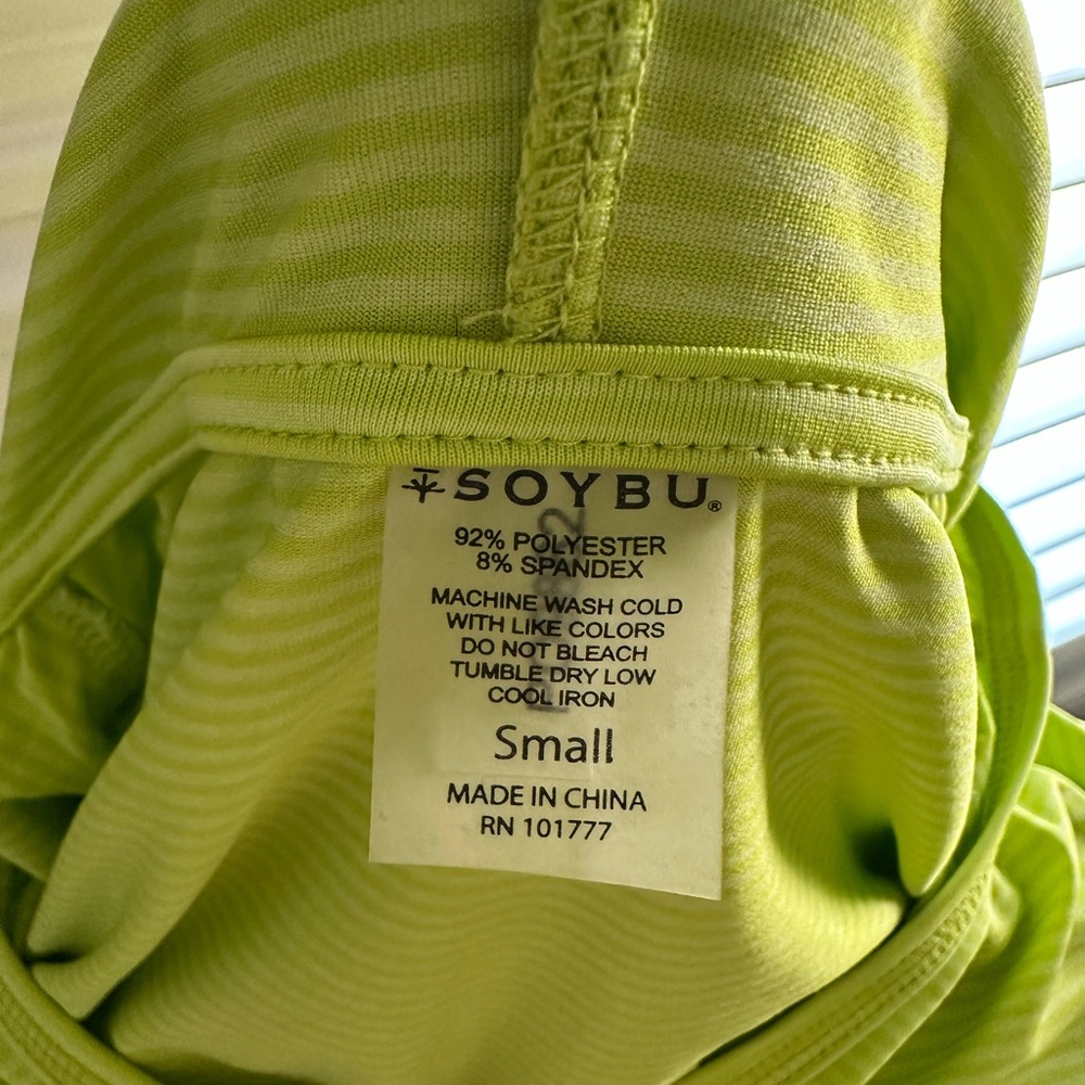 Soybu Neon Green Hooded Tunic - Picture 9 of 12